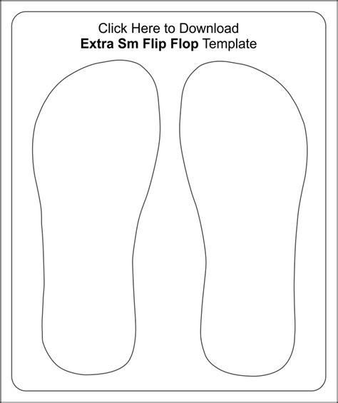 Flip Flop Craft Template
